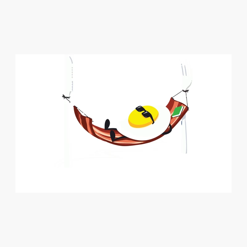 Sunny Relaxation: Hammock and Smiley Face with Sunglasses Travel Mug