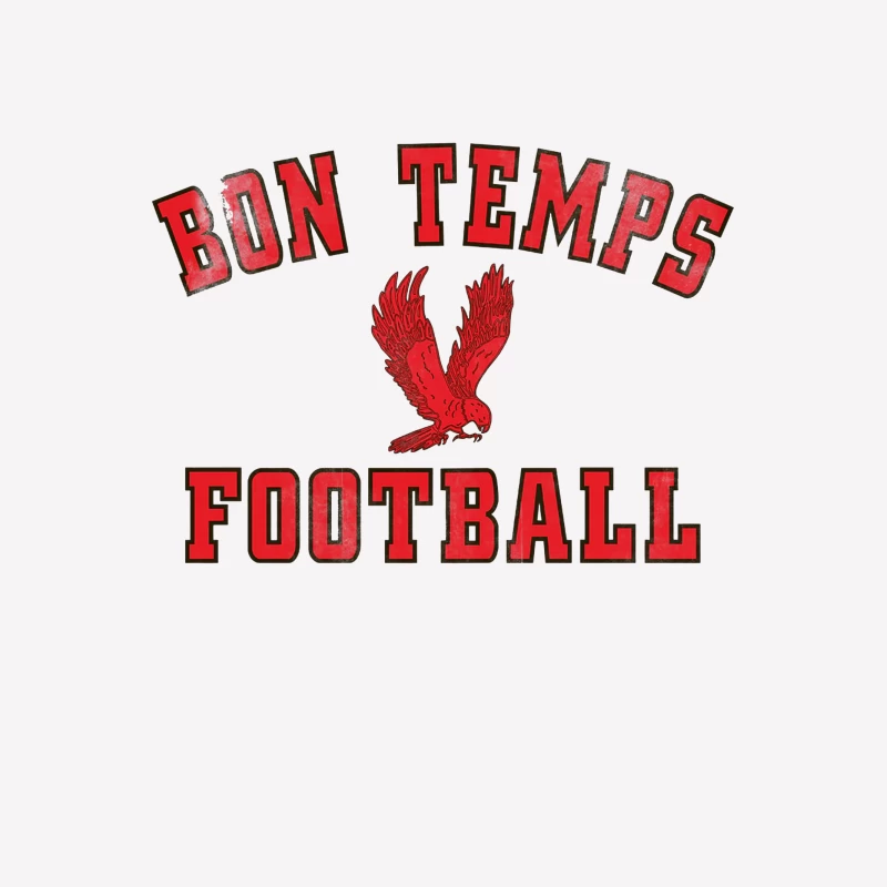 Bon Temps Football Vintage Male T-Shirt