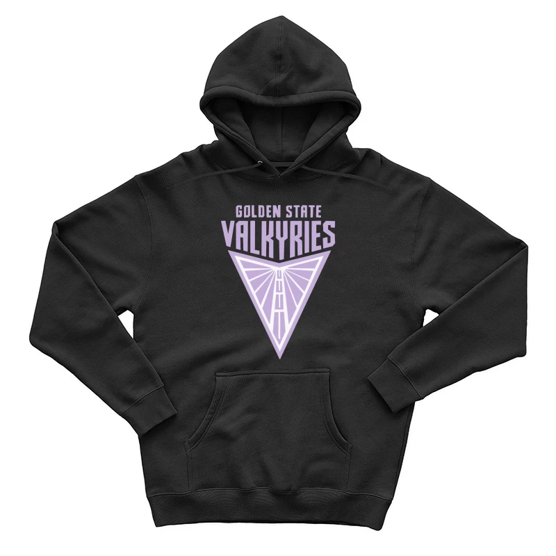 Golden State Valkyries Purple Triangle Logo Design Male Pullover Hoodie