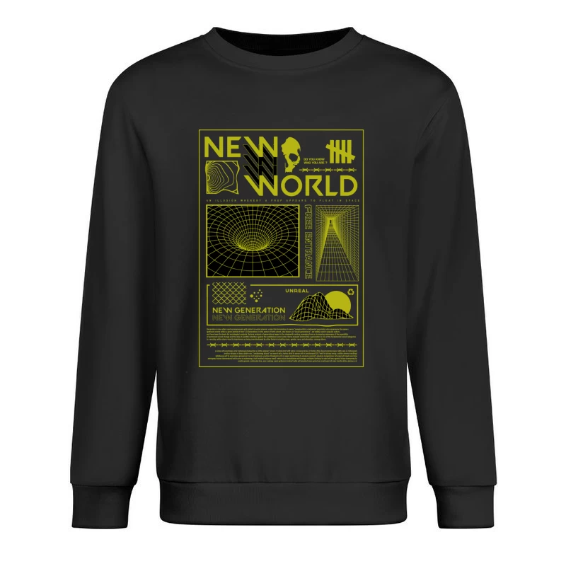 Neue Welt der Illusionen Herren Pullover Sweatshirt