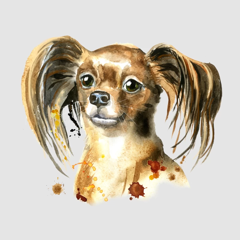 Portrait artistique de chien mignon Homme Sweat à capuche
