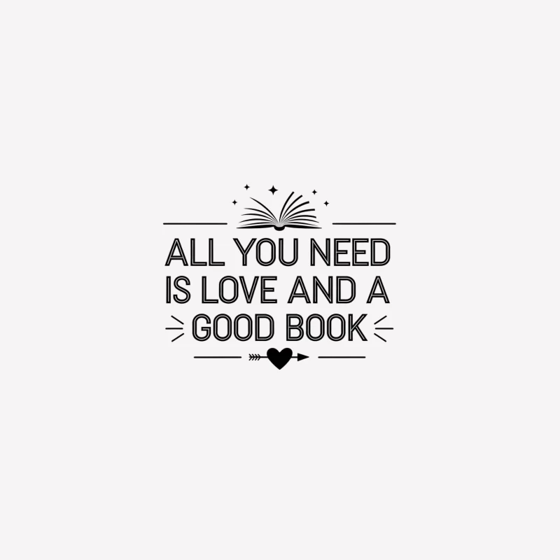 Inspirational Quote for Book Lovers: Love and Reading Female T-Shirt