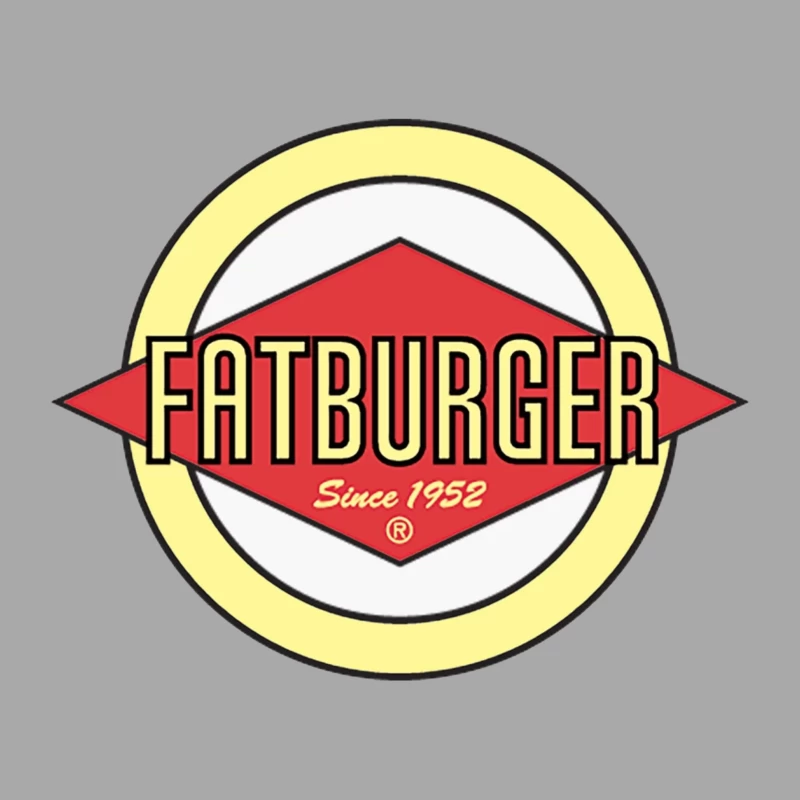 Fatburger Restaurant Classic Logo Design Since 1952 Female Pullover Hoodie