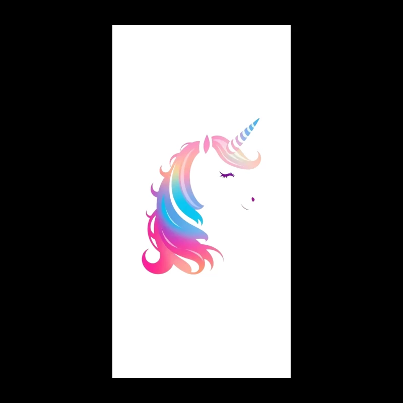 Rainbow Pastel Unicorn Silhouette iPhone Case