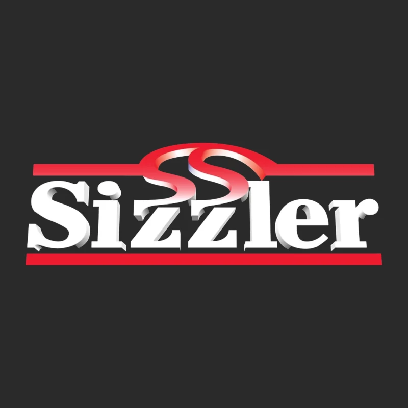 Sizzler Restaurant Chain Logo Design in Red and White Baseball Cap