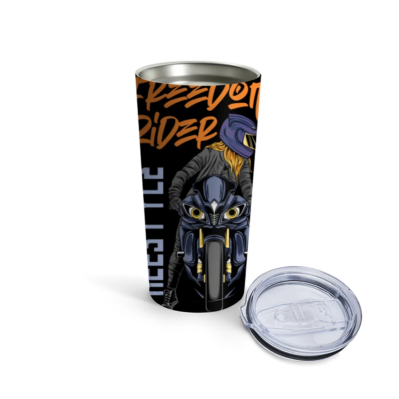 Freedom Rider: Freestyle Motorcycle Biking Travel Mug