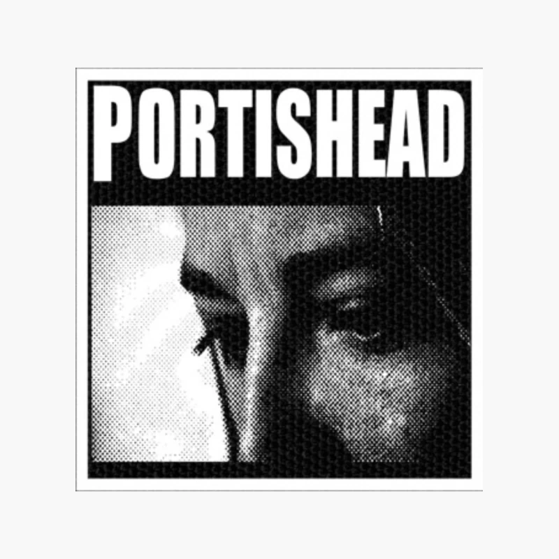 Portishead Black and White Album Alternatif/Indie Cotton Tote Bag