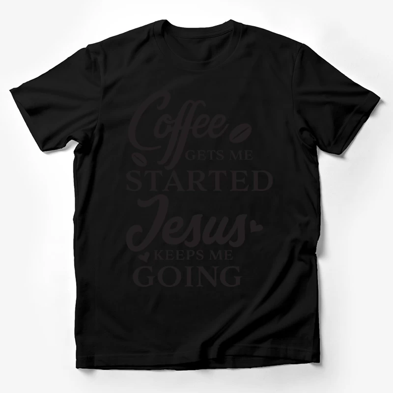 Citation inspirante sur le café et la foi Homme T-Shirt