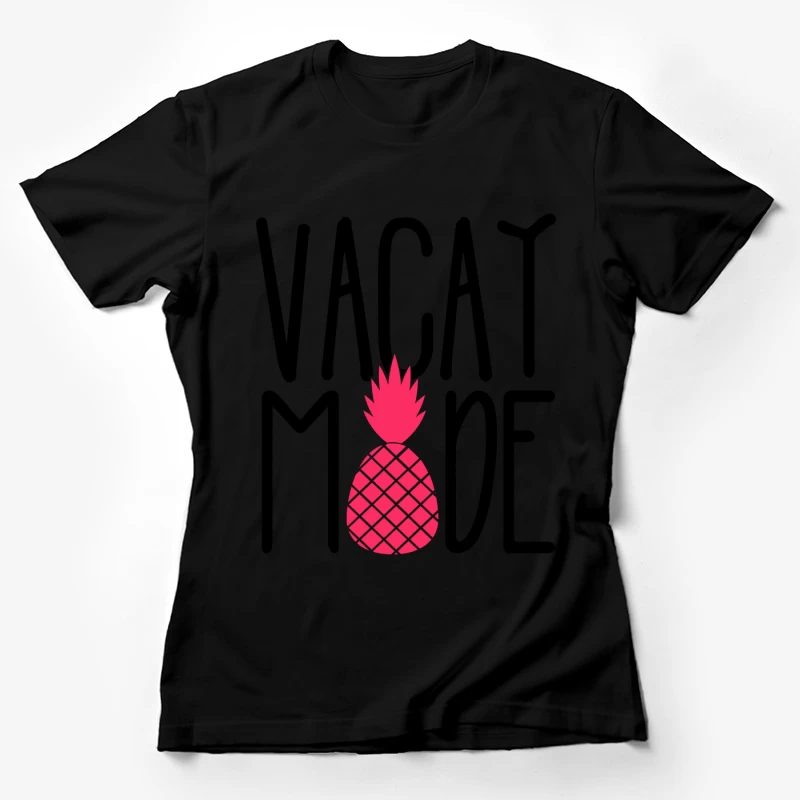 Ananas Stylisé en Silhouette Rose Femme T-Shirt