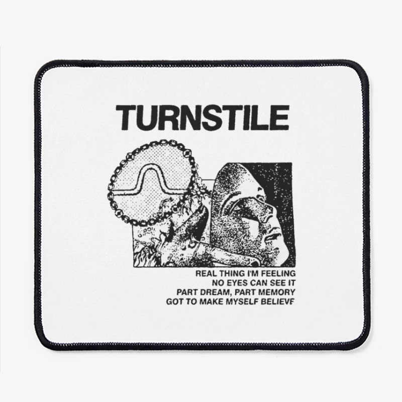 Turnstile Punk Rock Album Cover Art - "Real Thing I'm Feeling" Mouse Pad