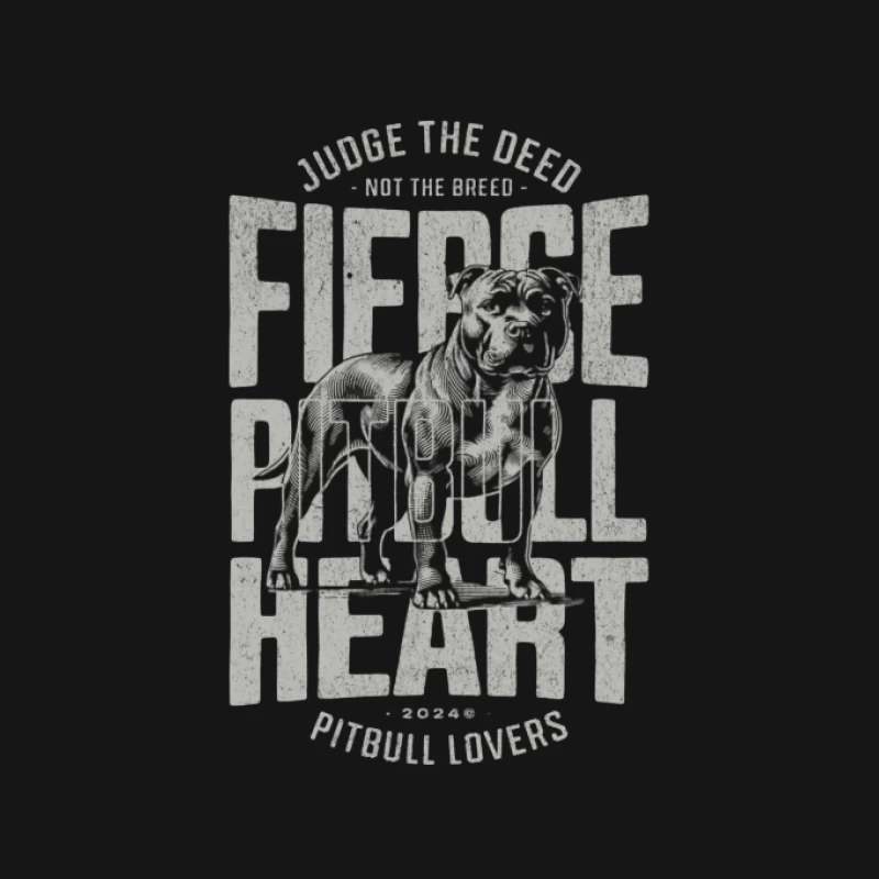 Furchtloses Pitbull-Herz Herren T-Shirt