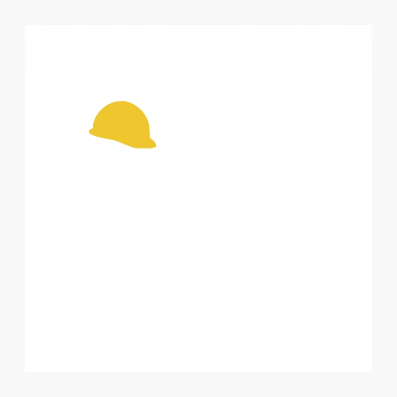 Caution Men At Work Pin