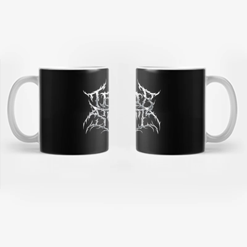 Gothic Metal Band Logo Design Coffee Mug