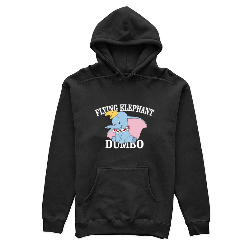 Fliegender Elefant Dumbo Illustration Damen Pullover Hoodie