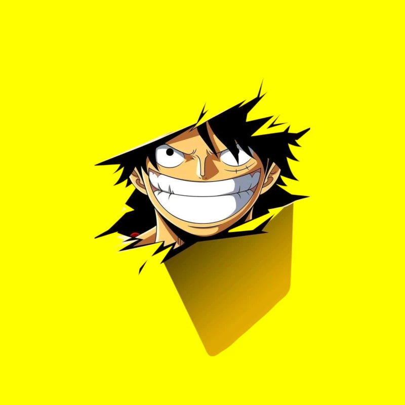 Excited Anime Character from One Piece Throw Pillow