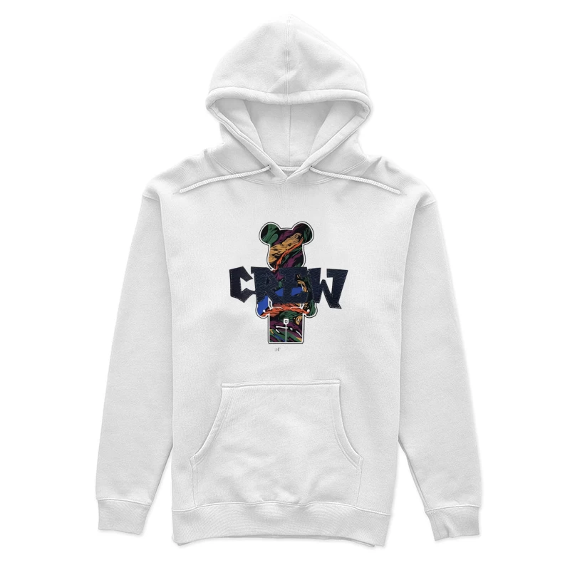 Bunter CREW Bär Illustration Damen Pullover Hoodie