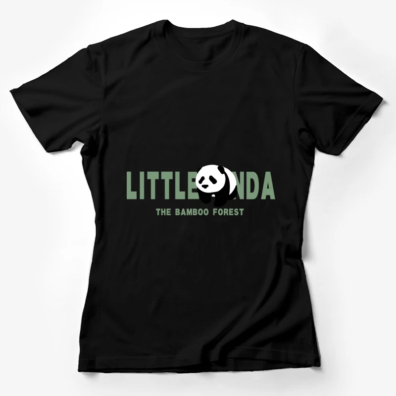 Kleiner Panda im Bambuswald Logo Damen T-Shirt