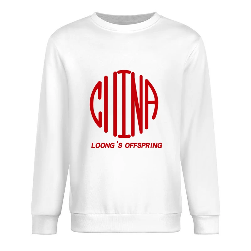 China Loong's Offspring Logo Design Male Pullover Sweatshirt