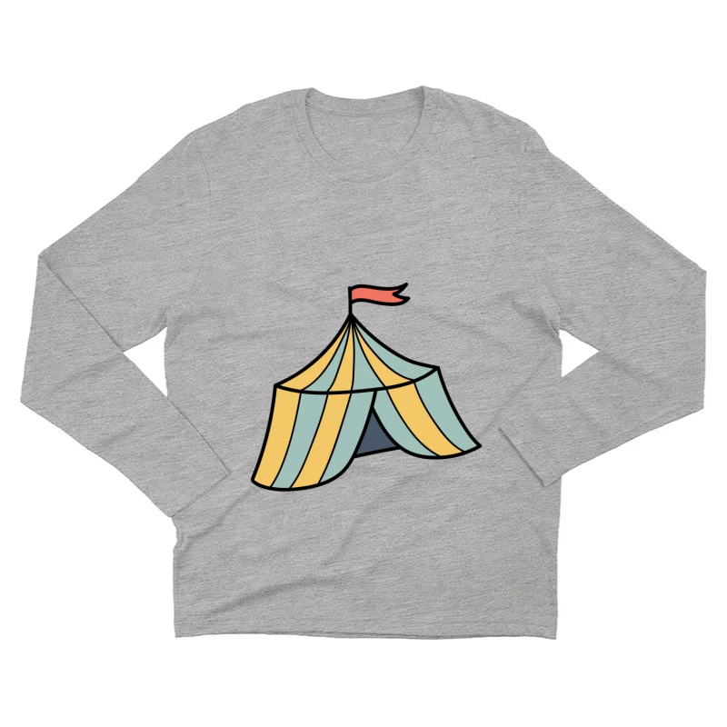 Chapiteau de cirque coloré Homme Manches Longues T-Shirt