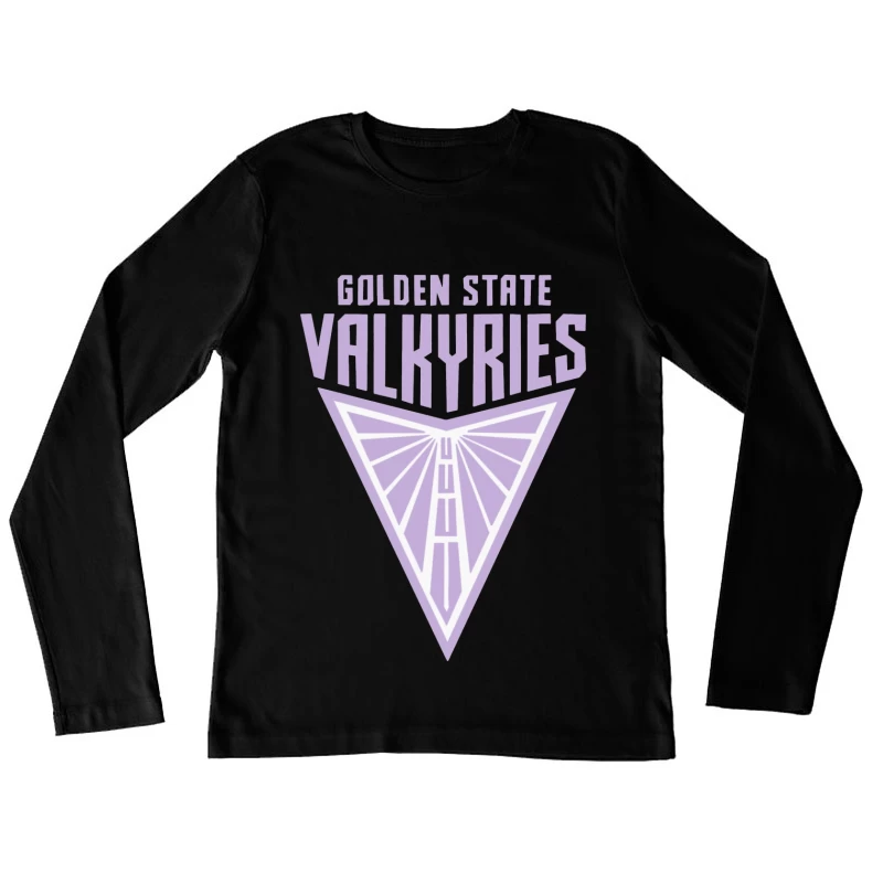 Golden State Valkyries Purple Triangle Logo Design Female Long Sleeve T-Shirt