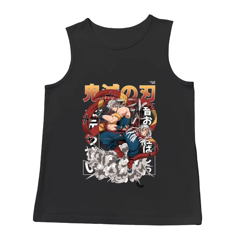 Krieger mit roten Schlangen Herren Tanktops