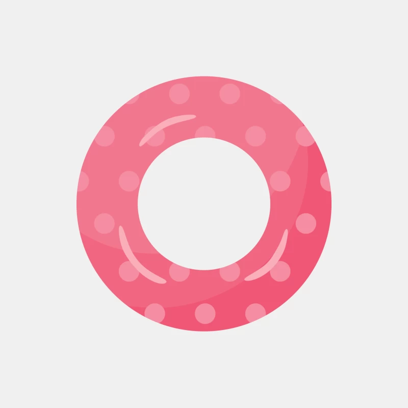 Bouée de natation rose à pois Homme Débardeur