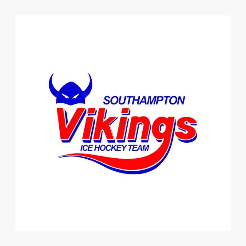 Southampton Vikings Ice Hockey Team Logo Pin