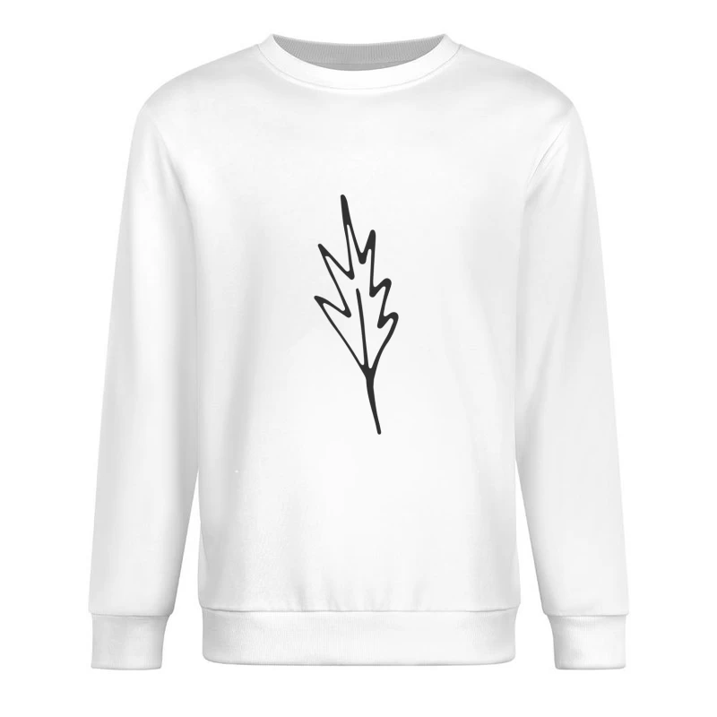 Dessin de feuille abstrait Homme Sweat-shirt à enfiler