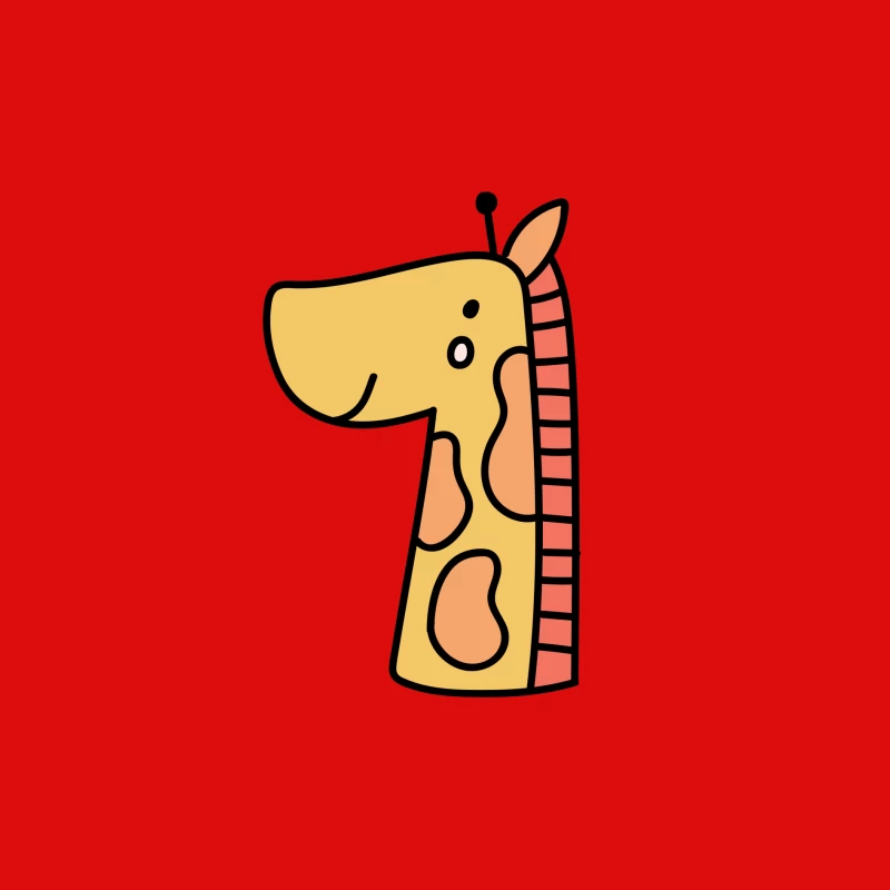 Dessin de girafe mignonne Homme Débardeur