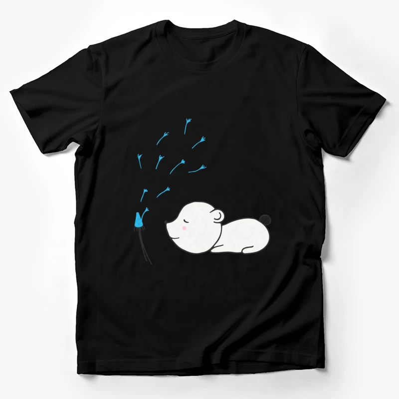 Ours polaire soufflant des pissenlits Homme T-Shirt
