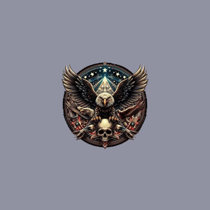 Eagle and Skull Symbolism in Fantasy Art iPhone Case