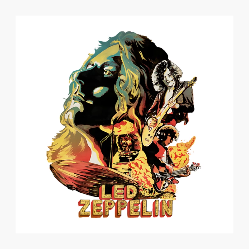 Led Zeppelin Fan Art Pin