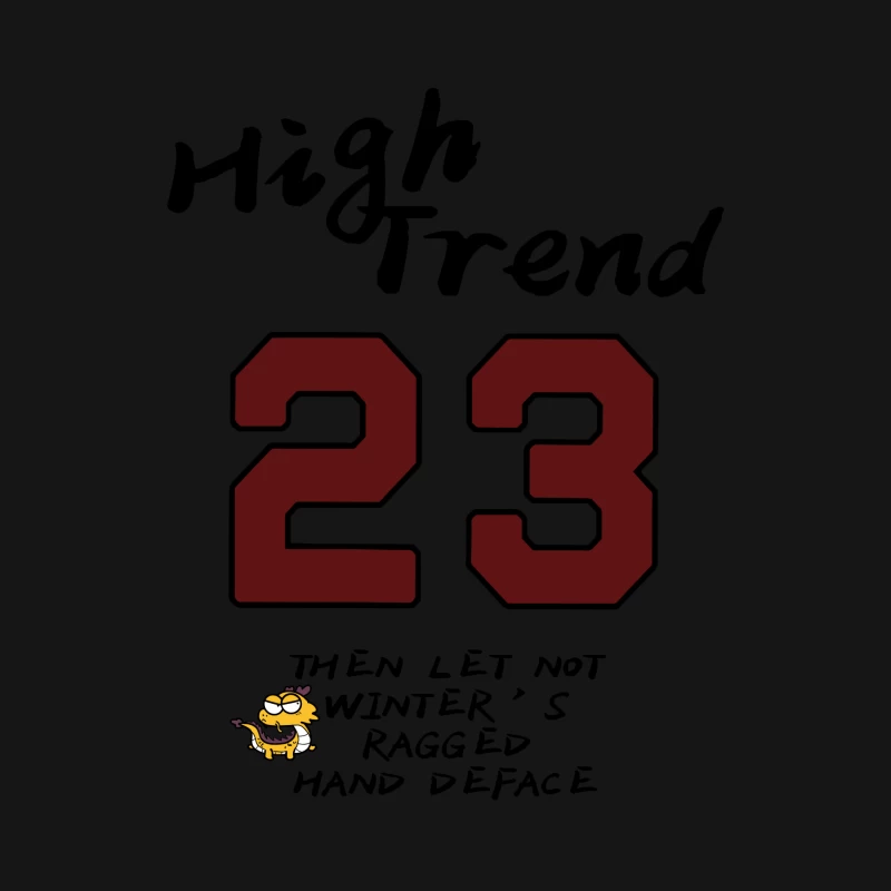 Nummer 23 Design mit Comicfigur Herren Langarm T-Shirt
