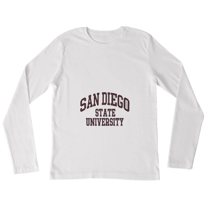 San Diego State University Logo Design Damen Langarm T-Shirt