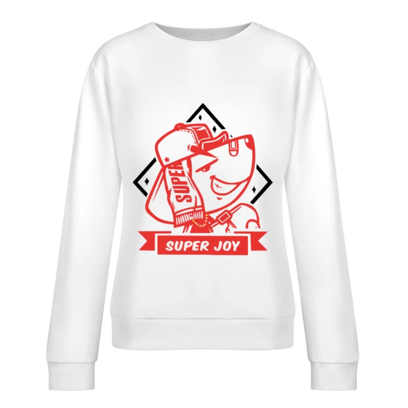 Superheld-Bär mit Limonade Damen Pullover Sweatshirt