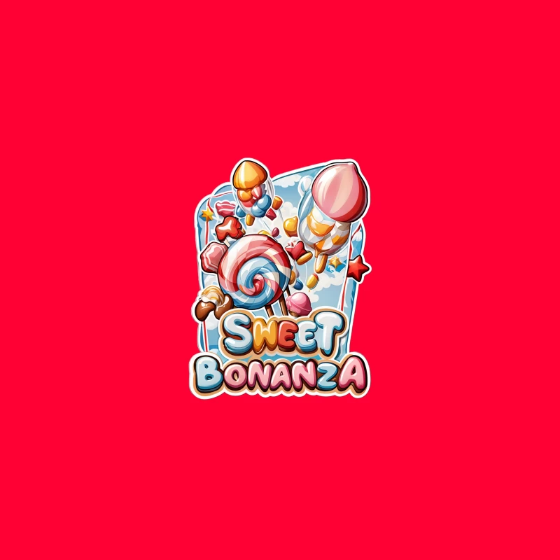 Sweet Bonanza Candy Game Logo Desk Mat