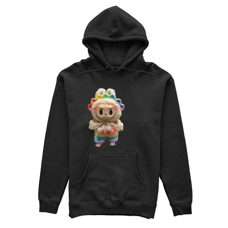 Bunte Puppe mit Regenbogenkostüm Damen Pullover Hoodie