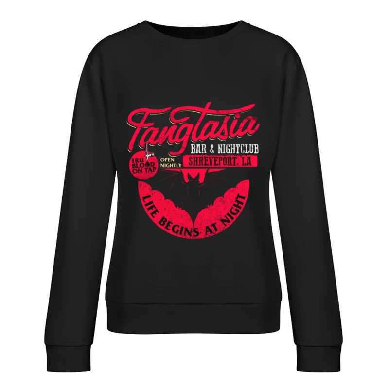 Fangtasia Nightclub Vintage Female Pullover Sweatshirt