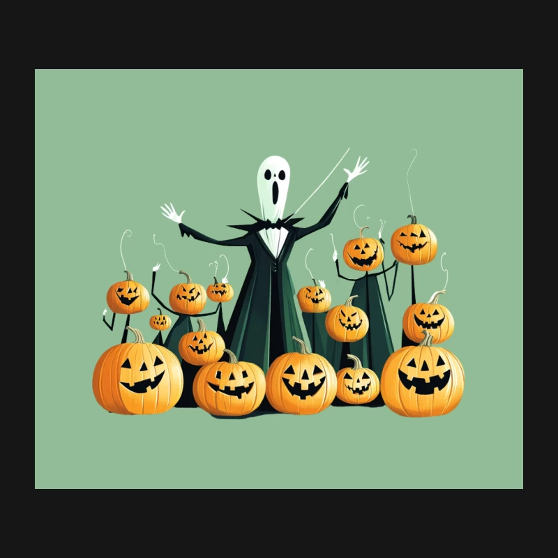 Jack Skellington's Halloween Pumpkin Patch Mouse Pad