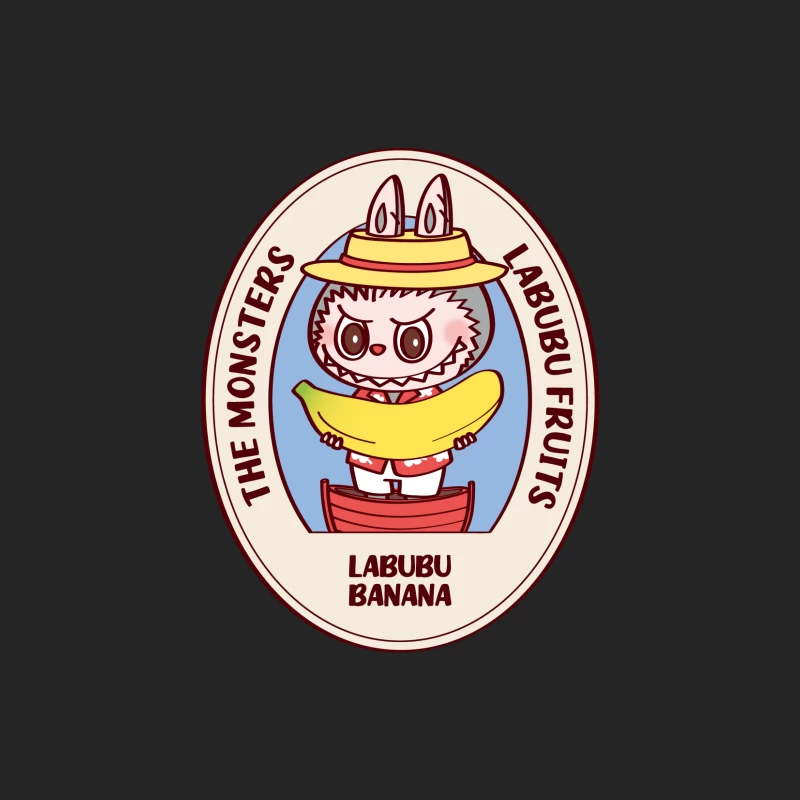 Die Monster Labubu mit Bananen Damen Pullover Sweatshirt