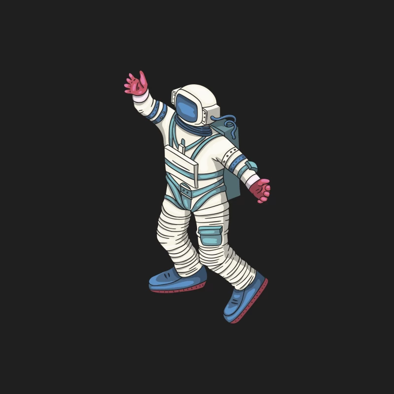 Astronaut im Raumanzug winkend Herren Tanktops