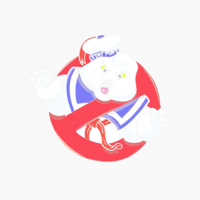 Stay Puft Marshmallow Man from Ghostbusters Cotton Tote Bag