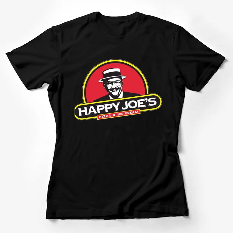 Happy Joe's Pizza & Ice Cream Vintage Restaurant Logo Female T-Shirt