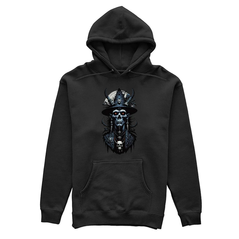 Mystischer Totenkopf-Hexenpriester Damen Pullover Hoodie