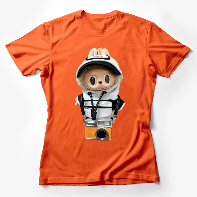 Stilvolles Kuscheltier mit Kamera Damen T-Shirt