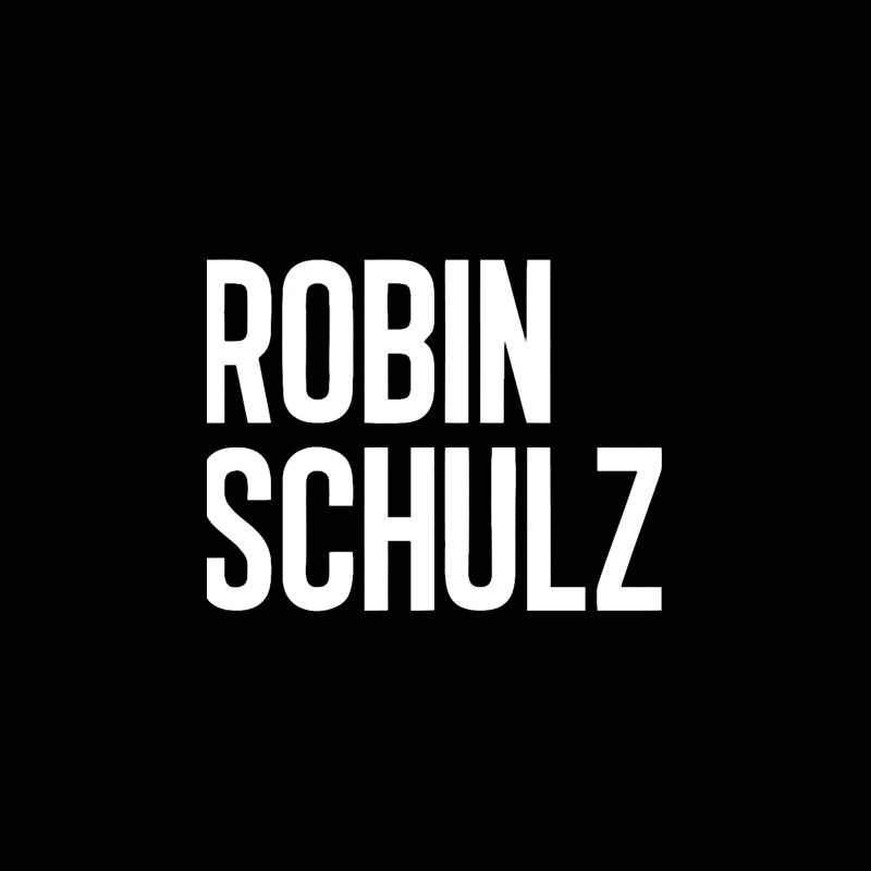 Robin Schulz Text Outline Typography Tapestry