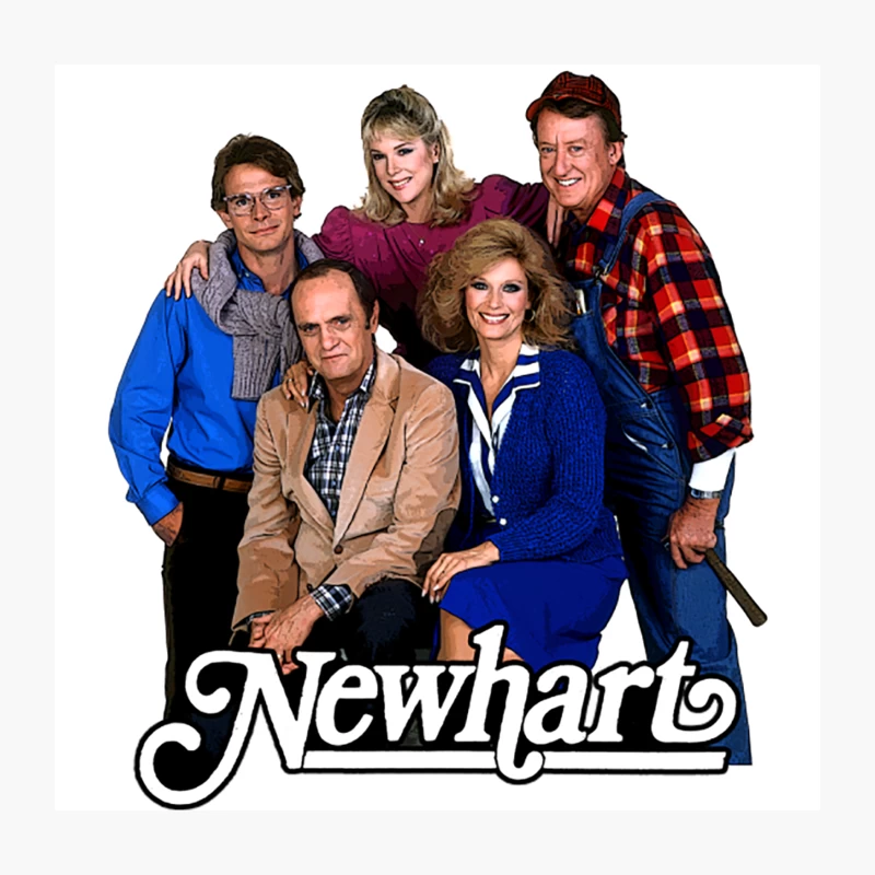 Newhart Cast Throw Pillow