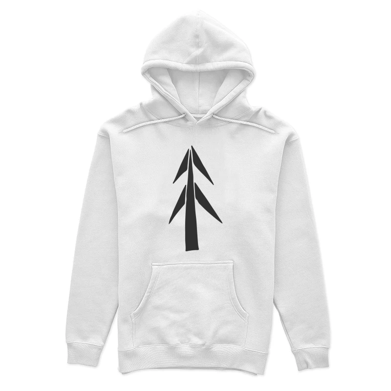 Arbre Noir Stylisé Femme Sweat à capuche