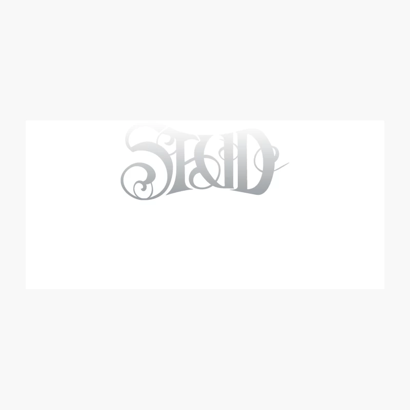 Elegant Gray Calligraphic Logo Design Coffee Mug