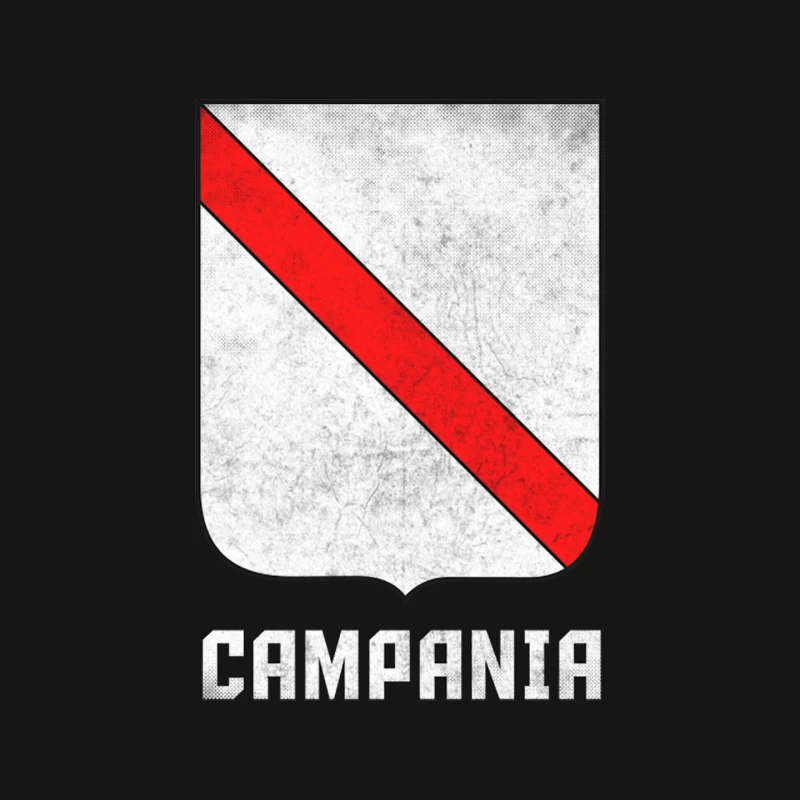 Campania  Italia Region Coat of Arms  Vintage Style Mouse Pad